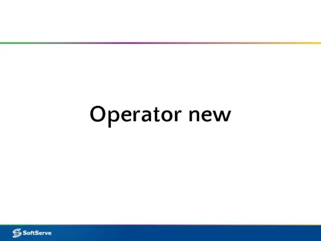 Operator new