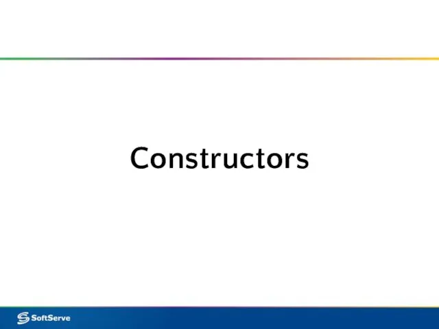 Constructors