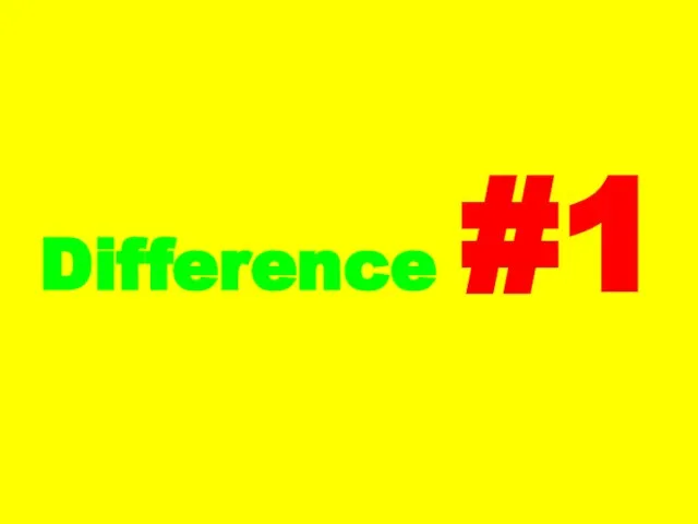 Difference #1