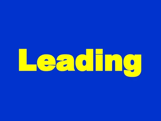 Leading