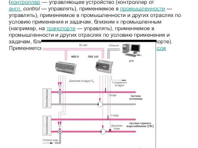 Промышленный контроллер — управляющее устройство (контроллер — управляющее устройство (контроллер от англ.