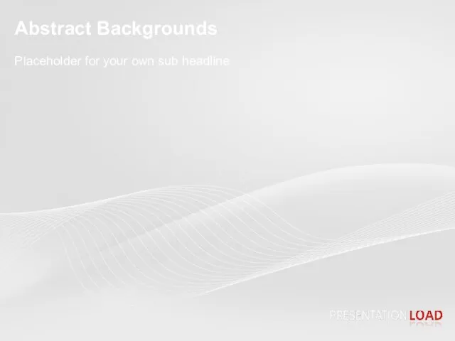 Abstract Backgrounds Placeholder for your own sub headline