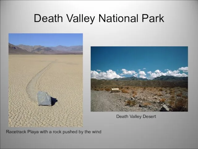 Death Valley National Park Racetrack Playa with a rock pushed by the wind Death Valley Desert