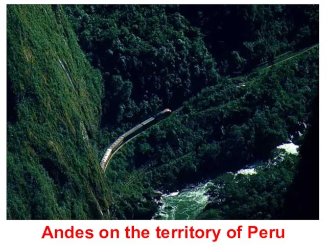 Andes on the territory of Peru
