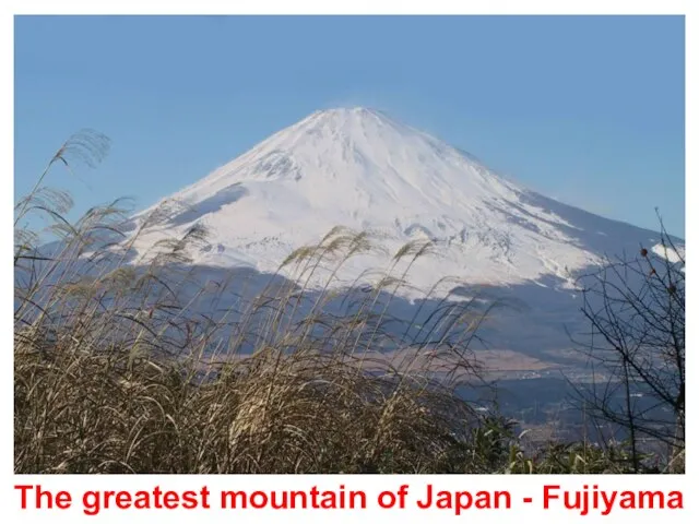 The greatest mountain of Japan - Fujiyama