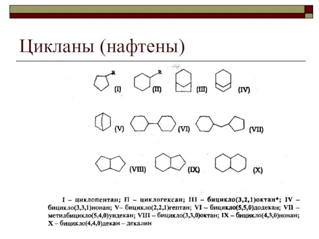 Цикланы (нафтены)