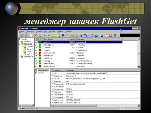 менеджер закачек FlashGet