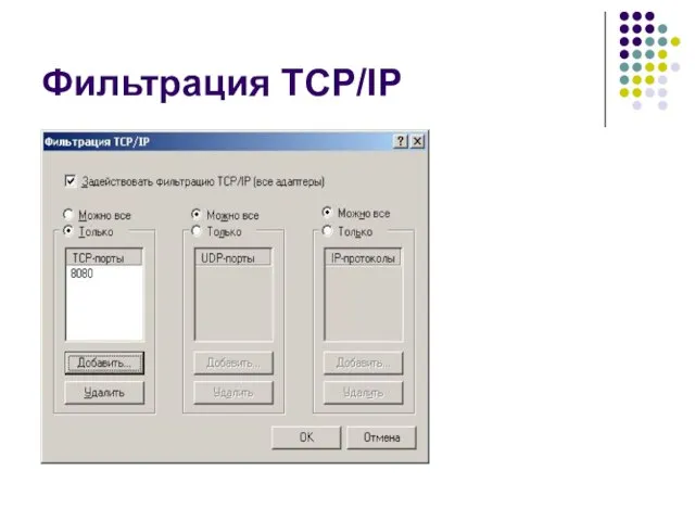 Фильтрация TCP/IP