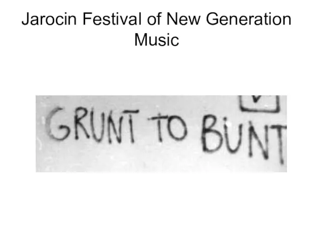 Jarocin Festival of New Generation Music