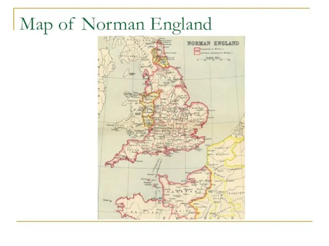 Map of Norman England