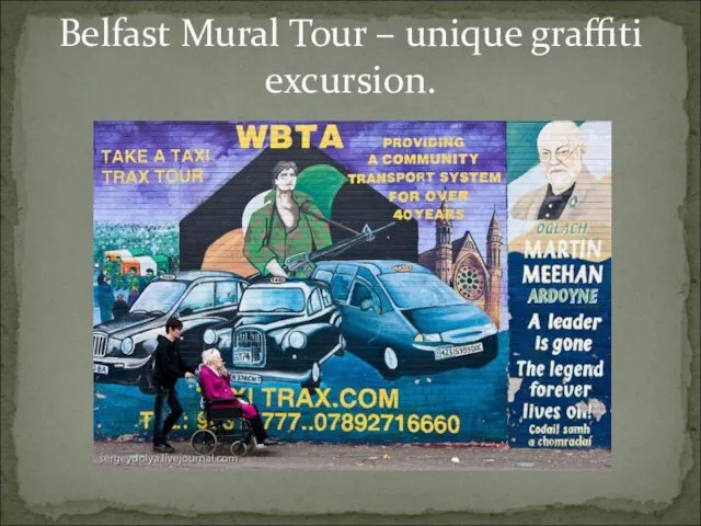 Belfast Mural Tour – unique graffiti excursion.