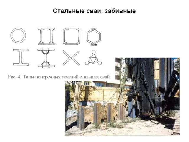 Стальные сваи: забивные