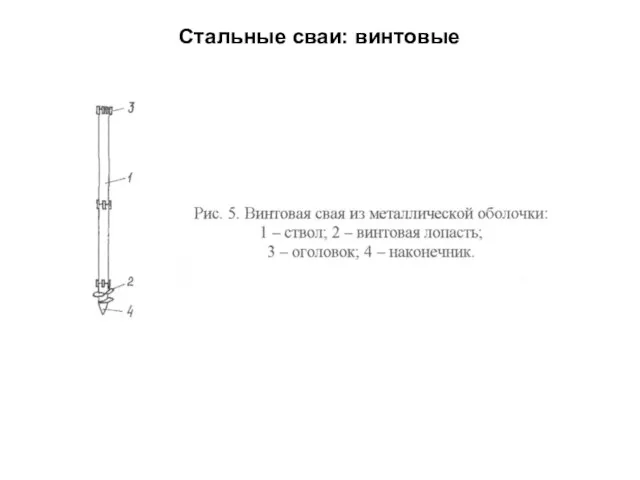 Стальные сваи: винтовые