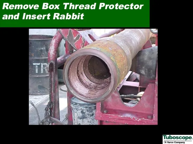 Remove Box Thread Protector and Insert Rabbit