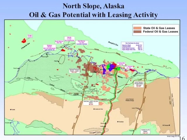North Slope, Alaska Oil & Gas Potential with Leasing Activity wen/mep 03/05