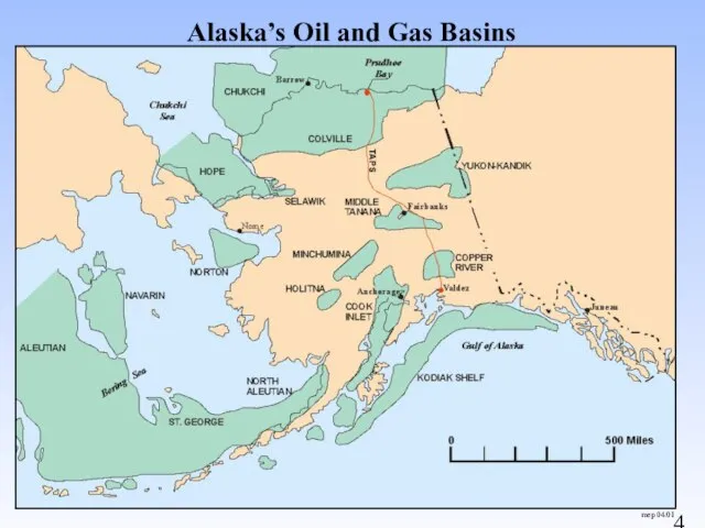 Alaska’s Oil and Gas Basins mep 04/01