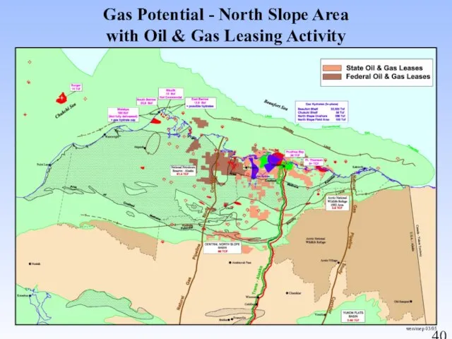 Gas Potential - North Slope Area with Oil & Gas Leasing Activity wen/mep 03/05