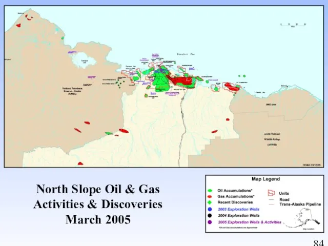 North Slope Oil & Gas Activities & Discoveries March 2005