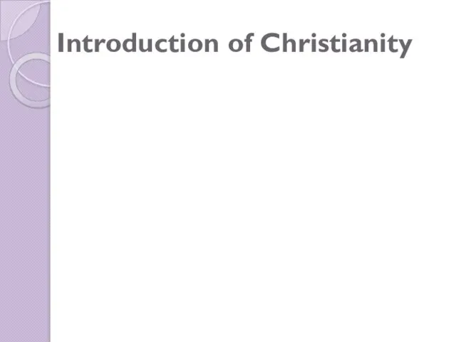 Introduction of Christianity