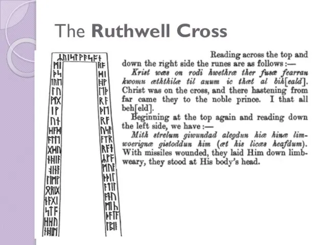 The Ruthwell Cross