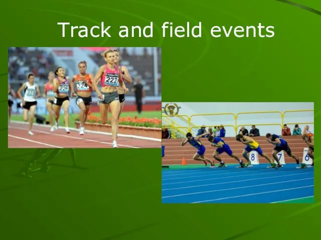 Track and field events