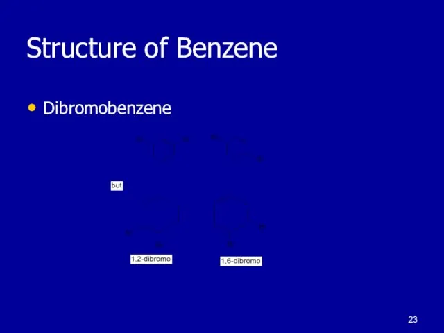 Structure of Benzene Dibromobenzene