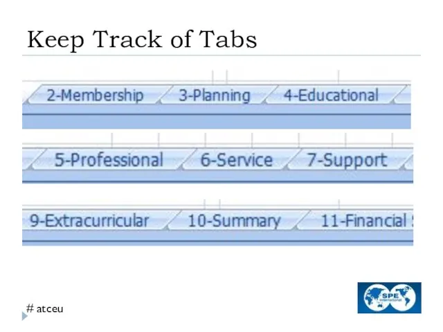 Keep Track of Tabs