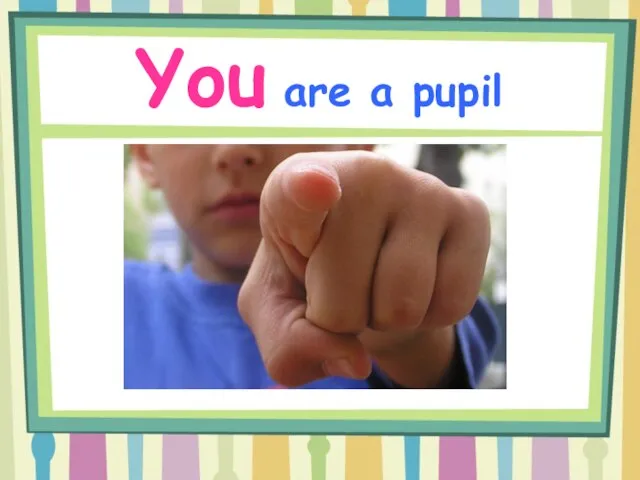 You are a pupil