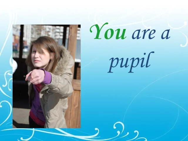 You are a pupil