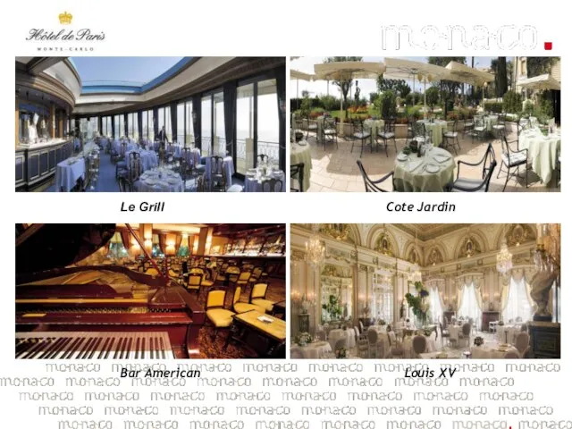 Le Grill Cote Jardin Bar American Louis XV