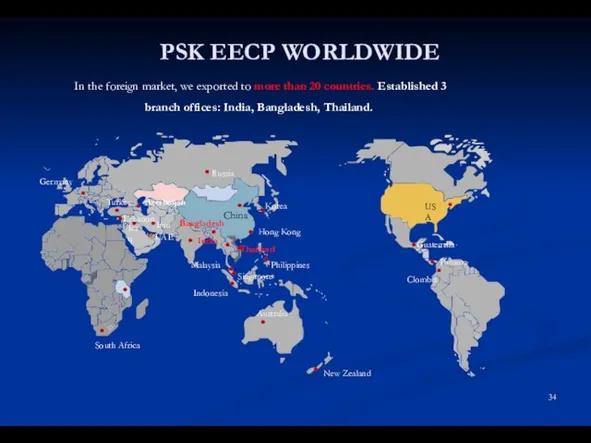 PSK EECP WORLDWIDE Philippines Malaysia Singapore China USA UAE New Zealand Russia