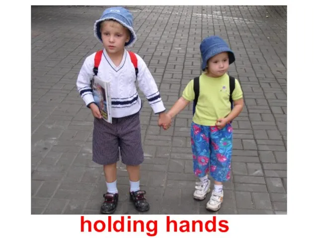 holding hands