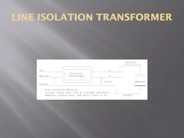 LINE ISOLATION TRANSFORMER