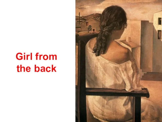 Girl from the back