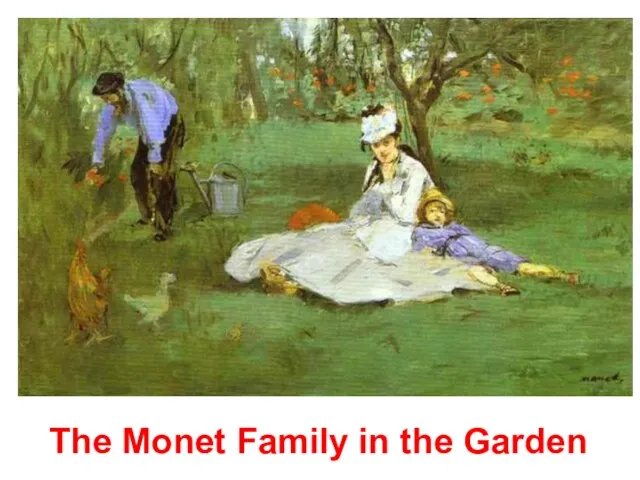 The Monet Family in the Garden