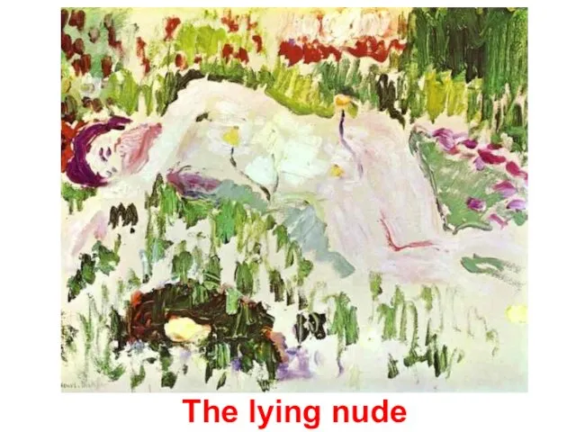 The lying nude