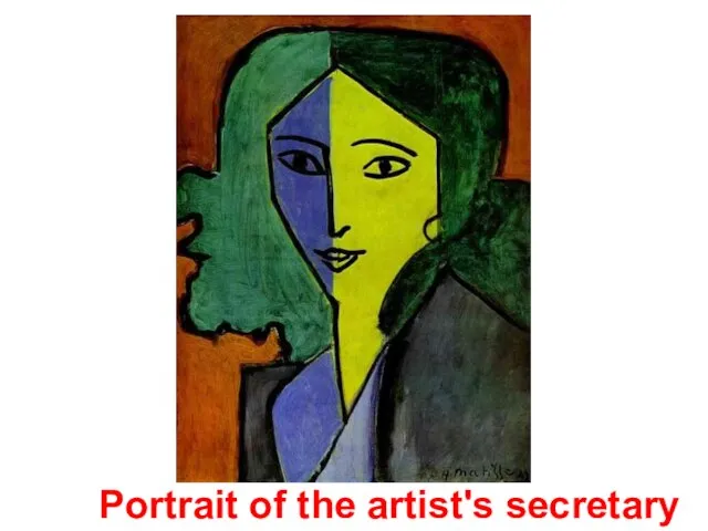 Portrait of the artist's secretary