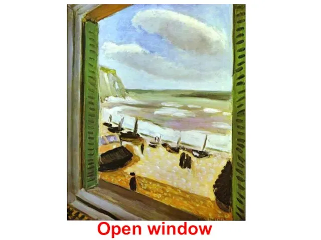 Open window