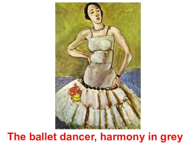 The ballet dancer, harmony in grey