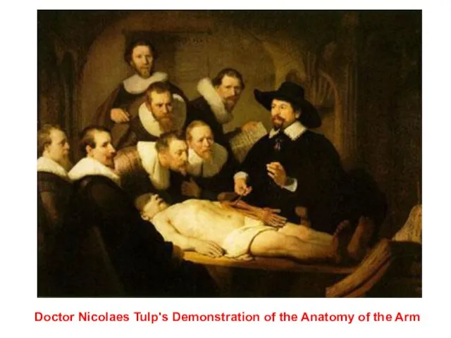 Doctor Nicolaes Tulp's Demonstration of the Anatomy of the Arm