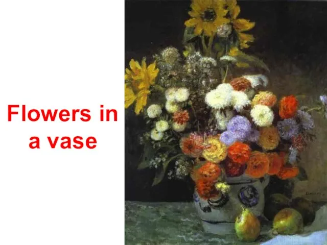 Flowers in a vase