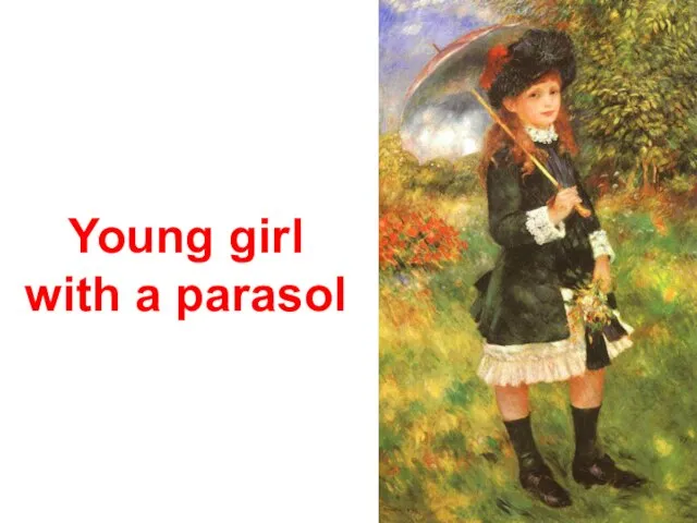Young girl with a parasol