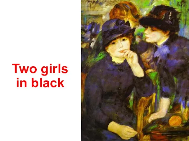 Two girls in black