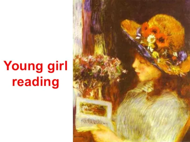 Young girl reading