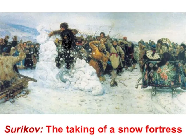Surikov: The taking of a snow fortress