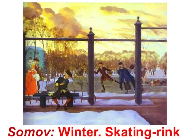 Somov: Winter. Skating-rink