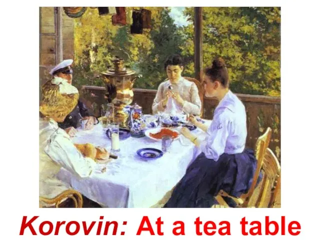 Korovin: At a tea table