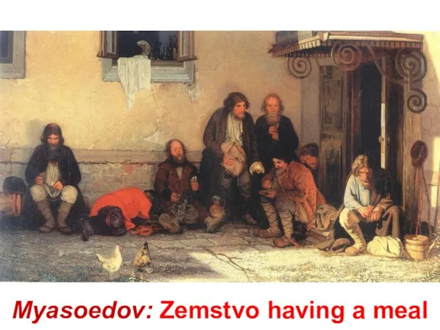 Myasoedov: Zemstvo having a meal