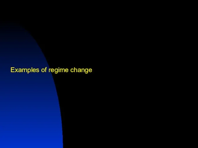 Examples of regime change