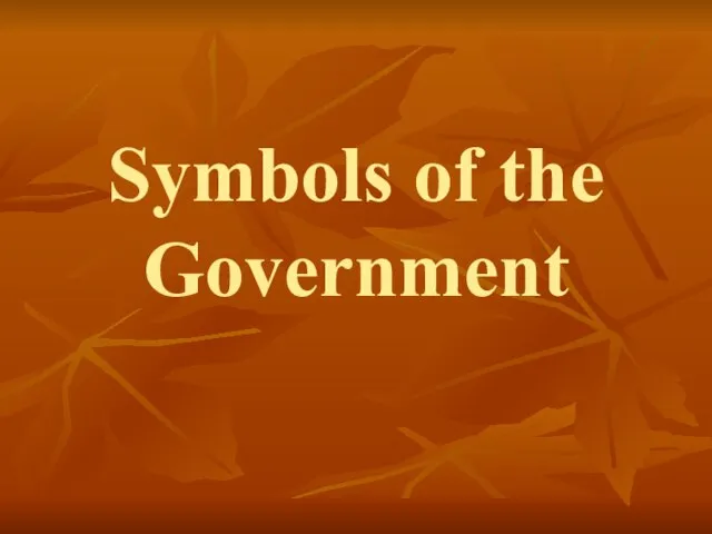 Symbols of the Government